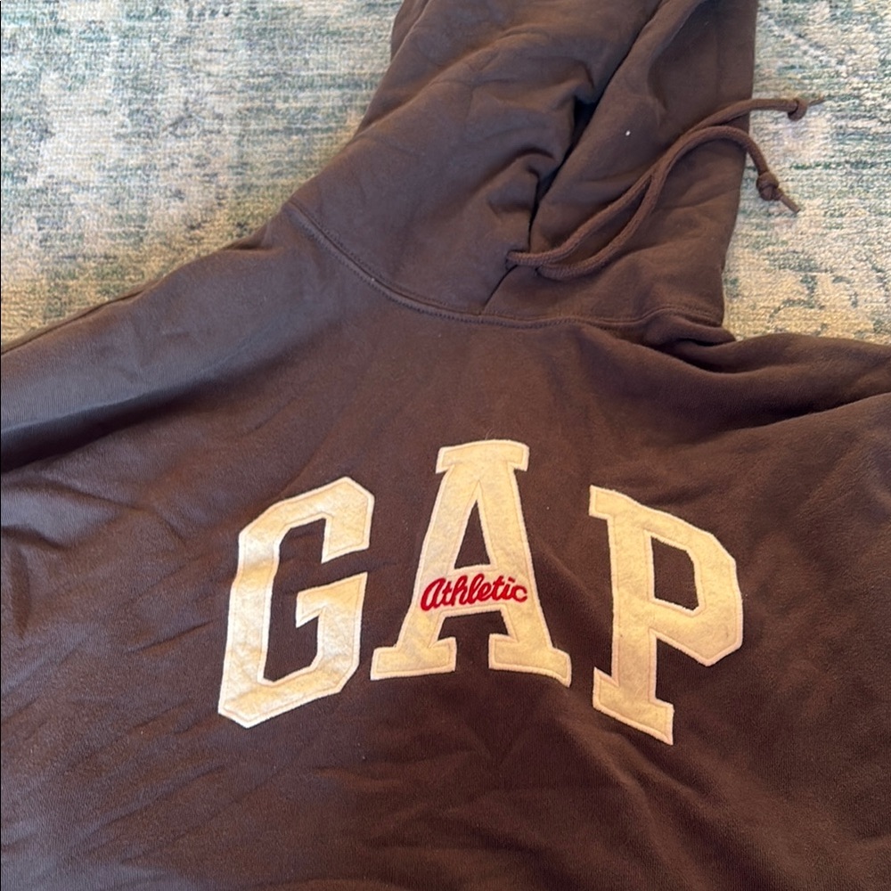 GAP Brown Hoodie with Cream Logo